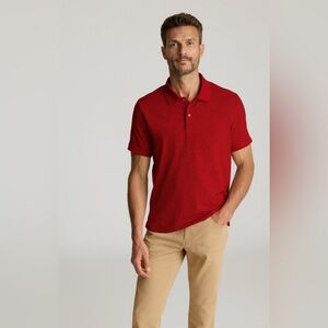 UNTUCKit Wrinkle-Free Damaschino Red Polo NWOT